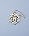 Lenox Ornament, 2025 Snow Fantasies Snowflake Ornament, Made from Porcelain with A Gold Cord for Hanging, Christmas Tree Decoration, Winter Tree Decor, Beautiful Snowflake Design (Cream, 1 Piece)