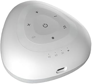Machine à Bruit Portable Avec Veilleuse Qui éMet Des Blancs PéRiodiques - TéLéCommande BaséE Sur Une Application, Minuteur De Sommeil - Technologie BaséE Sur Le Cloud