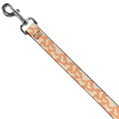 Laisse pour chien Buckle Down Corgi Silhouette sangle large brun doré - 3