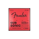 Fender フェンダー エレキベース弦 SubSonic™ 7150M Bass Strings, Pure Nickel, Long Scale, Gauges .045-.105, (4)