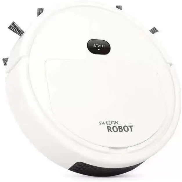 Miniatura 1 de Robot aspirador, robot barrido, ultra delgado, silencioso, succión súper fuerte de 1800 pa, limpia suelos duros a alfombras de pelo medio, memoria