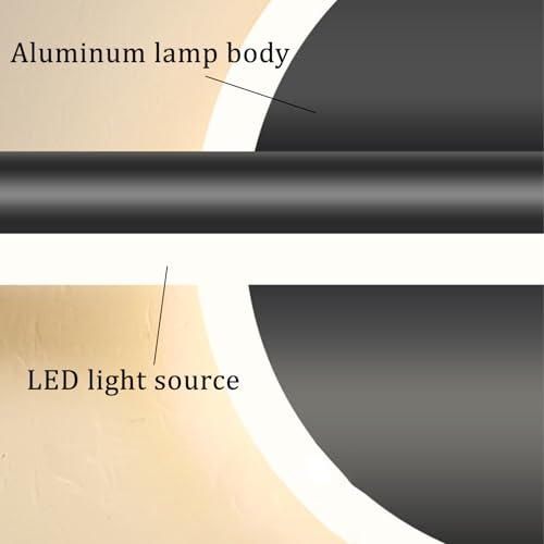 Apliques de pared LED dorado de 60cm para espejo de baño moderno 2