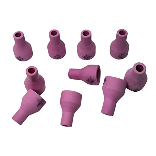 Almencla 10 peças de bocais de alumina para consumo de lentes a gás TIG para QQ150-6x30