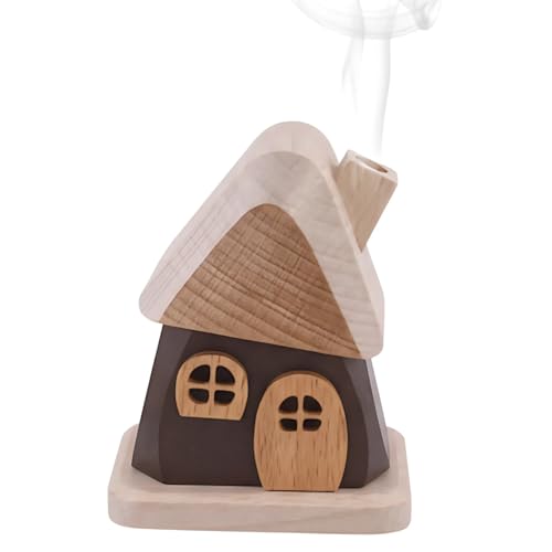 Braunes Räucherhaus aus Holz – handgefertigt im Erzgebirge, ca. 9 x...