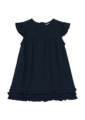 s.Oliver Junior Baby Girls Volant Kleid, Blue, 92