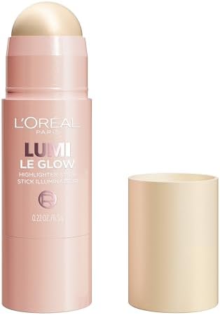 L'Oreal Paris True Match Lumi Le Glow Highlighter Stick, Luminous, Satin, Glowy Highlighter for Face and Body, 635 Golden Couture, 0.17 Oz