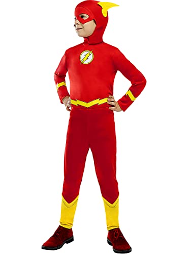 Funidelia | Disfarce de flash oficial para menino tamanho 7-9 anos super-heróis, DC Comics, Justice League - cor: Vermelho - licença: 100 % oficial - disfarces divertidos e complementos