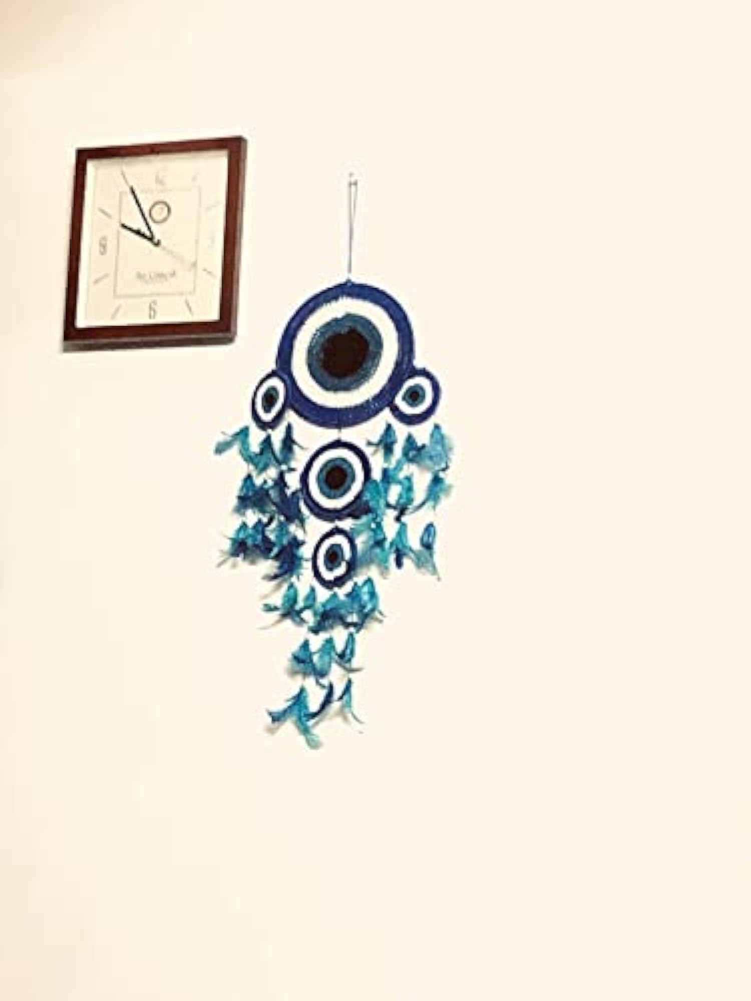 Dream Catcher Evil Eye Wall Hanging - Blue Evil Eye