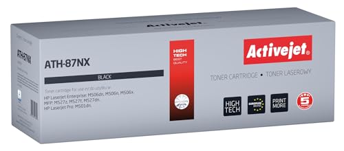 activejet Toner ATH-87NX REEMPLAZO pour HP 87X CF287X Supreme 18,000 PĂGINAS