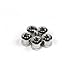 TEAMWILL Steel Bike Chainring Bolts 6.5 Single 8.5 Double Triple Speed Nut Screws (20PCS 6.5mm for Single Speed)