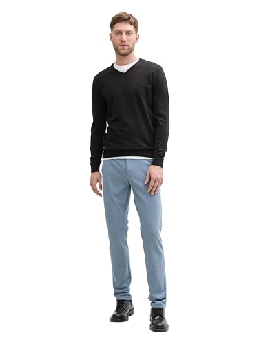 TOM TAILOR Herren Jersey Travis Slim Fit Chino Hose, 37648 - Mystical Blue Two Tone, 30/30 – Ansicht 4