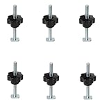 JCFANTS T Track Knob Kit, Set of 6T Track Bolts, Miter T-track Jig and Track Accessories for Woodworking Jigs and Fixtures - M8 x100mm