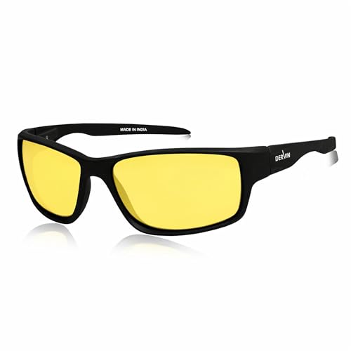 Image of Dervin UV Protected Yellow Lens Driving Polarized Sunglasses for Men & Women