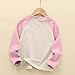 Girls Color Block Fleece Shirts Long Sleeve Pullover Sweater Temperature Sensitive Warm Fall Tops 3-13 Years Pink