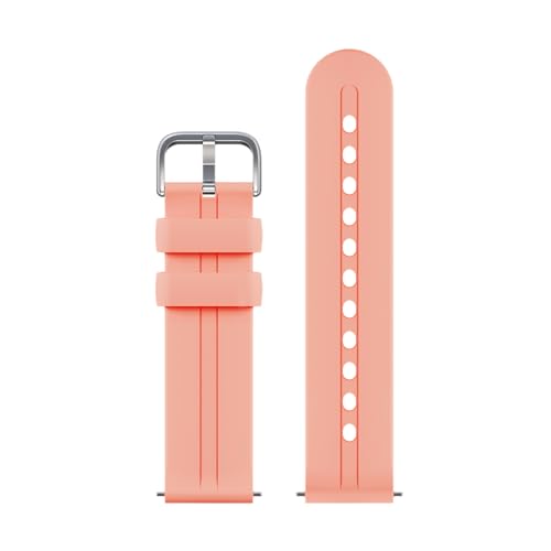 Gabb Watch Style Band - Kids Watch Band Replacement, Flexible, Waterproof Soft Silicone for All Watches, Easily Adjustable, Sweatproof and High-Performance Silicone (Peachy Pink)