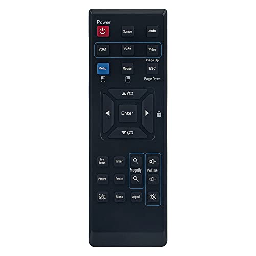 VINABTY Replacement Remote Control fit for ViewSonic Projector PJD5221 PJD5133 PJD5353 PJD5233 PJD5523W VS14112 VS14114 VS13870 PJD5123 PJD5223 VS14116 VS13869