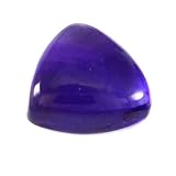 55Carat Natural Amethyst 4X4 mm Cabochon Cut Loose Gemstone Trillion Shape Stone For Astrological Pu