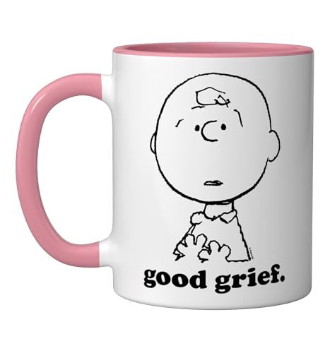 Mug cerámico Peanuts Rosa/Blanco 11oz miniatura 1