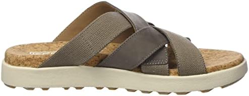KEEN Women's Elle Mixed Slide Comfortable Casual Platform Sandals, Brindle/Birch, 5 | Image 3