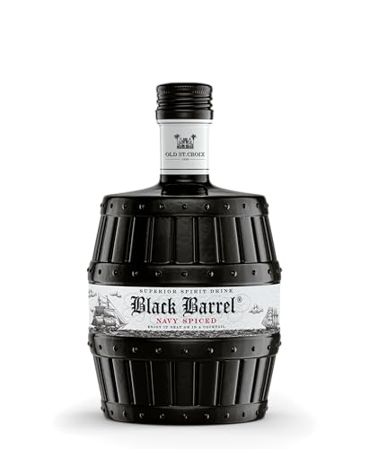 Old St. Croix | Black Barrel Navy Spiced | Spirituose auf Rumbasis | Basis für Longdrinks und Cocktails | 700 ml | 40% Vol