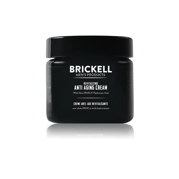 Brickell Men's Revitalizing AntiAging Cream For Men, Natural and Organic Anti Wrinkle Night