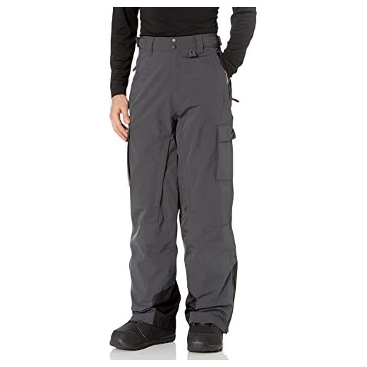Arctix Men's Mountain Premium Snowboard Cargo Pants, Charcoal, Small/32" Inseam
