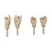 1/6 scale Obitsu 27cm carrying hand & gripping hand female 27AC-FP001W White skin for Obitsu 27 female bodies