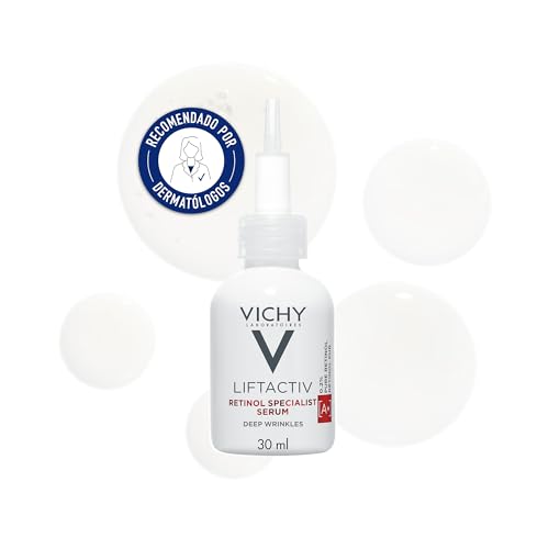 Vichy Sérum con Retinol, Tratamiento de Noche Antiedad, Piel Más Tersa y Joven, Corrige Arrugas, Mejora la Firmeza y Reduce las Líneas de Expresión, Liftactiv, 30 ml