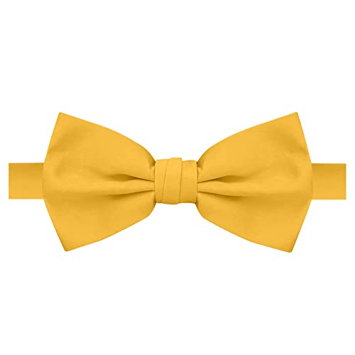 Image of Jacob Alexander Men's Pretied Banded Adjustable Solid Color Bowtie