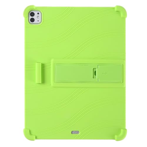 Coque iPad 11e génération silicone antichoc avec béquille de support verte