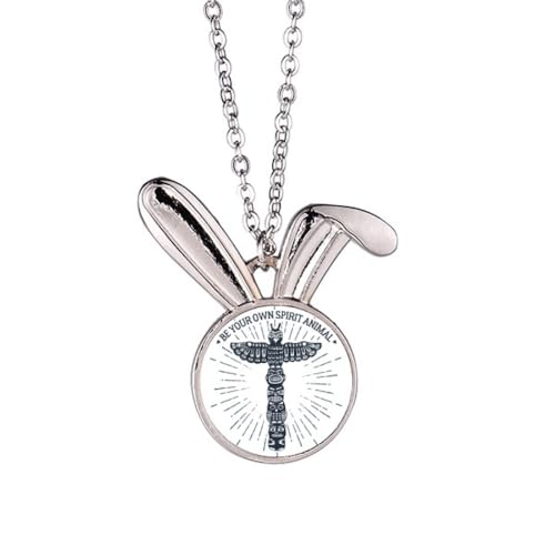 Collier lapin motif hibou de l'Égypte ancienne : sublimer votre style bohème au quotidien