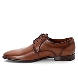 LLOYD Herren Schnürhalbschuhe Manon, Männer Businessschuhe,Derby,Normalweit,Businessschuhe,Anzugschuhe,Derby,schnürung,Office,Cognac,43 EU / 9 UK