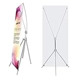 TheDisplayDeal Adjustable Aluminum Banner Stand Fits Any Banner Size from 24