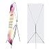 TheDisplayDeal Adjustable Aluminum Banner Stand Fits Any Banner Size from 24"X 63" to 32"X78"