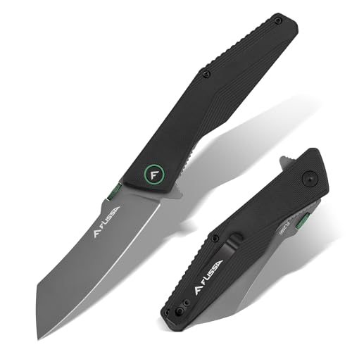 FLISSA ZELTA Reverse Tanto Folding Knife with 3.3' 14C28N Steel Blade