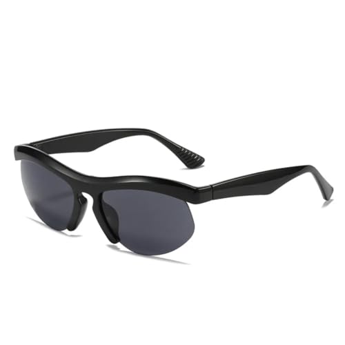 Lunettes de soleil rétro à couleurs acidulées et design demi-cerclé pour un look unique