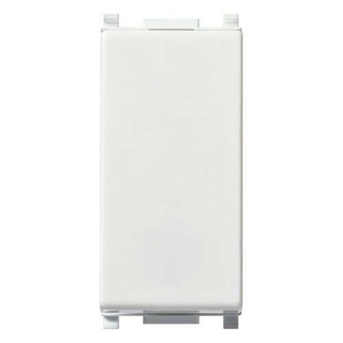 Vimar 0T14001 Plana Interruttore 5 pezzi, 1P 16 AX 250 V~, illuminabile, tasto sostituibile, bianco. Max 200 W per lampade con alimentatore integrato (IEC 60669-1:2017)