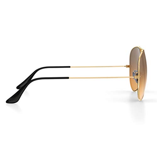 HiCycle2 Temple Arm Tips Replacement For Ray-Ban Aviator Series RB3025 Repair Kit (Gold&Black), Bc03J-Black, Common - Image 4