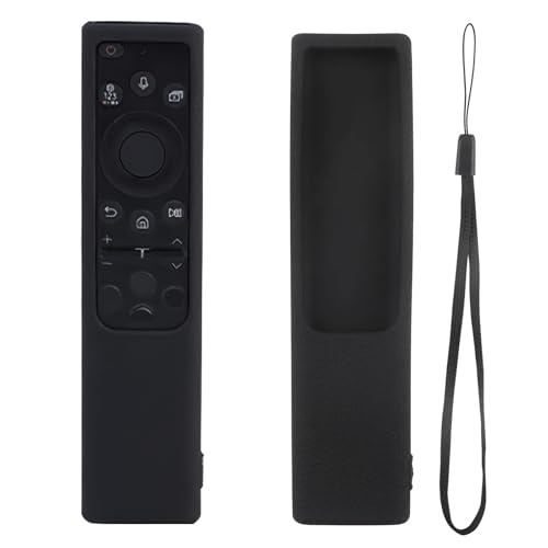 Funda Protectora de Silicona para Mando Samsung BN59-01357A TM2180E TM2280E(2022),Compatible con Smart TV QLED 2021, Resistente a Caídas, Color Negro