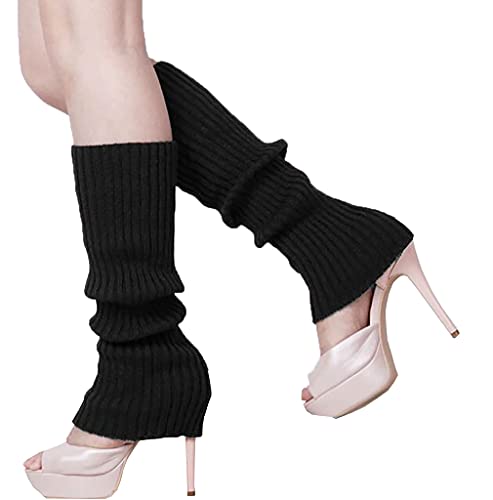 Image of Warm Woolen Socks For Women Solid Leg Covers Socks For Autumn And Winter Knitting