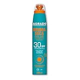 Protector Solar 30 SPF Protección UVA UVB Resistente al agua Invisible Bruma Seca Solar Spray 360º Agrado