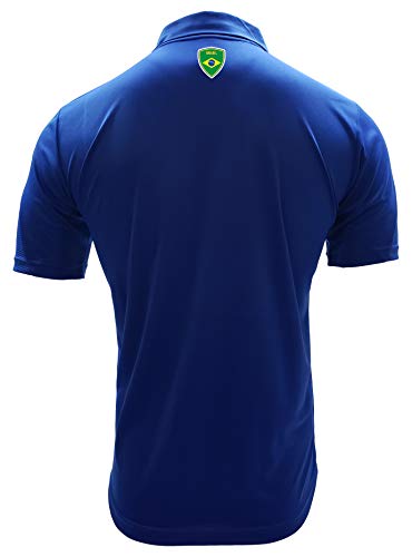 Arza Sports Brazil Polo Shirt para Hombre Color Azul miniatura 3