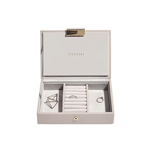 Stackers Taupe Mini Schmuckschatulle Deckel