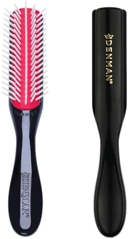 Denman Mini Curl & Blow-Dry Styling Brush โ Define Curls, Smooth Frizz & Style Short Hair with Precision, D14 Floral Fantasy (Floral Fantasy)