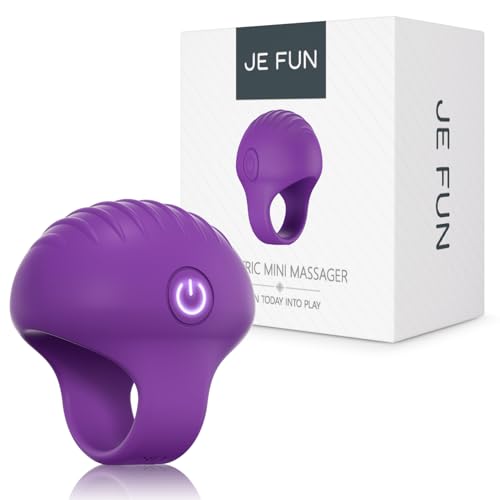 JE FUN Portable Finger Massage Ball Multifunctional Waterproof Rechargeable Mini Massage Tool (Violet)