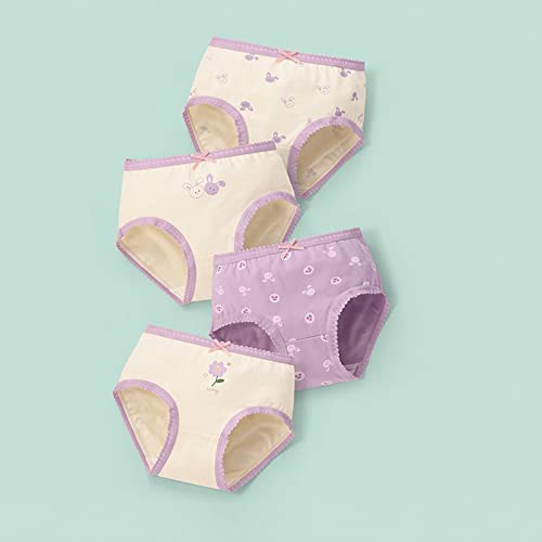 Roupa íntima de treinamento infantil infantil para meninas cuecas, roupas íntimas fofas com estampa