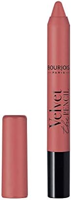 Bourjois, Rossetto Matita Velvet the pencil, Formula 2in1 Finish Opaco a Lunga Durata, 003 Nudifull, 3 g