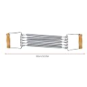 Spring Wall Pulley Chest Expander Removable Spring Muscle Fitness Stretching Training Bands with Wooden Handle gallery image