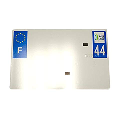 Plaque immatriculation blanche 210x130 alu Tiflex Haute Corse 2B moto SIV