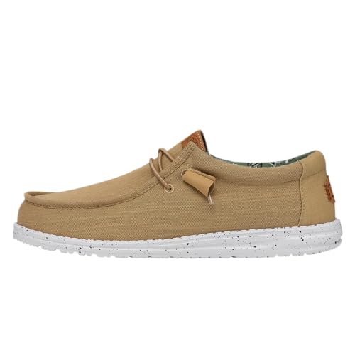 Image of HEYDUDE Men's Wally Washed Canvas, Men's Shoes, Slip-on Loafers, Comfortable & Light-Weight